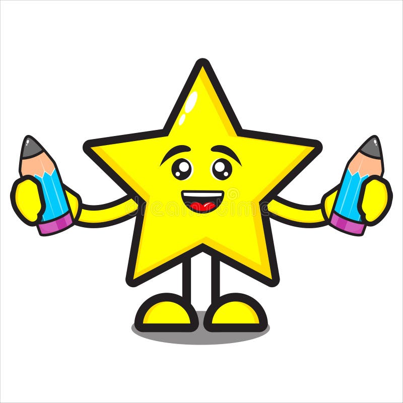 Estrella De La Mascota Con Señal De Advertencia Ilustración del Vector -  Ilustración de muestra, historieta: 207690497