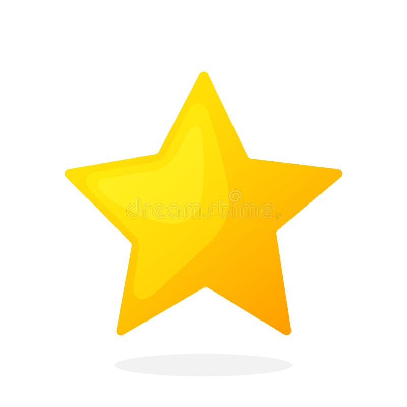 Estrella del oro sin contorno ilustración del vector Estrella del oro sin contorno ilustración del vector