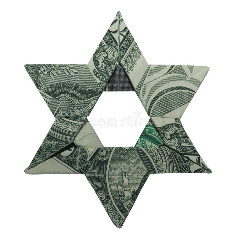 ESTRELLA judía de la papiroflexia del dinero de DAVID Real One Dollar Bill stock de ilustración ESTRELLA judía de la papiroflexia del dinero de DAVID Real One Dollar Bill stock de ilustración