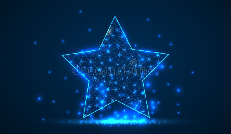 Estrella ligera poligonal del extracto Malla del wireframe del negocio Éxito, estrella fugaz, mejor, concepto de la Navidad libre illustration Estrella ligera poligonal del extracto Malla del wireframe del negocio Éxito, estrella fugaz, mejor, concepto de la Navidad libre illustration