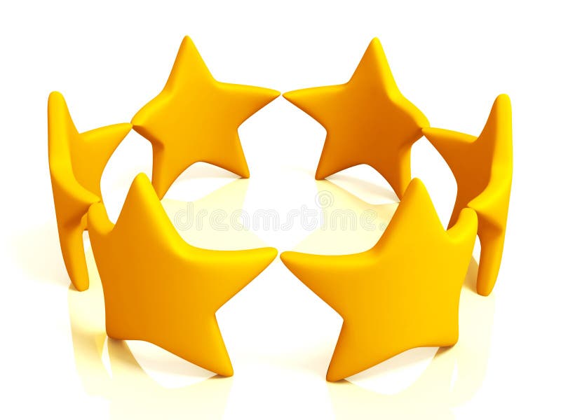 Estrellas coloreadas aisladas en blanco libre illustration Estrellas coloreadas aisladas en blanco libre illustration