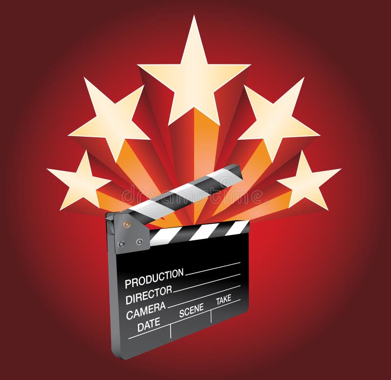 Estrellas de Hollywood ilustración del vector. Ilustración de cartelera