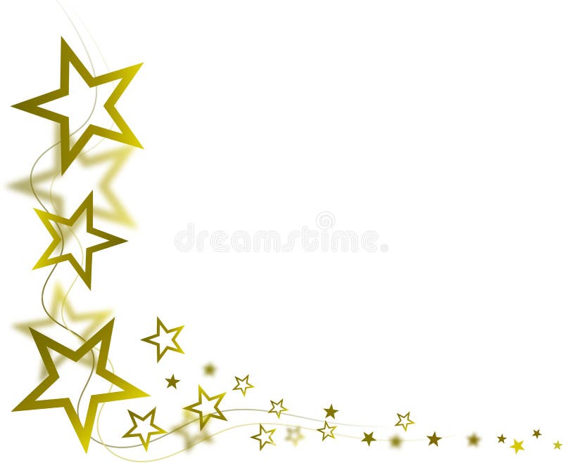 Golden stars illustration on white background. Golden stars illustration on white background