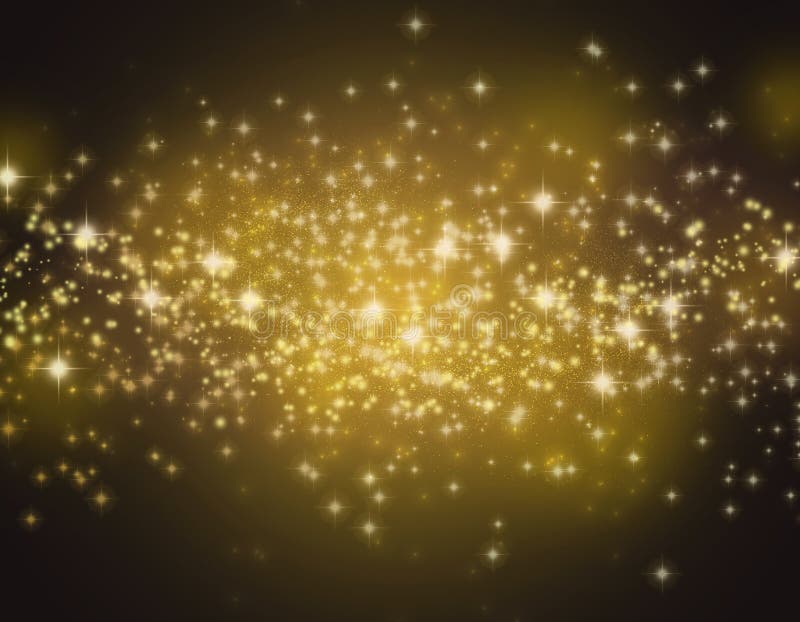 Estrellas que brillan en un fondo del bokeh del oro Cielo nocturno con el fondo/la textura de las estrellas libre illustration Estrellas que brillan en un fondo del bokeh del oro Cielo nocturno con el fondo/la textura de las estrellas libre illustration