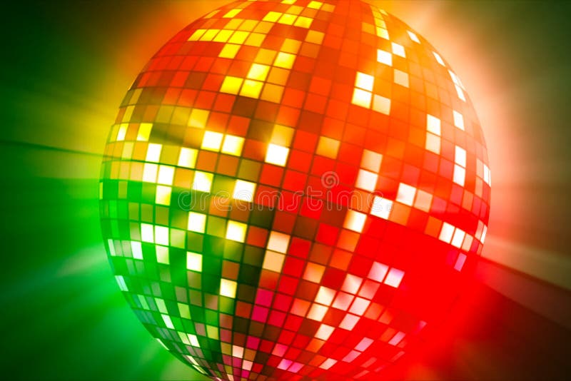 Estroboscópio de giro Uma bola de incandescência colorida imagens de stock Estroboscópio de giro Uma bola de incandescência colorida imagens de stock