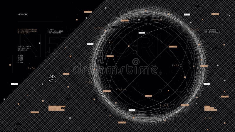 Estructuración y análisis de flujo de datos ciberprotección y procesamiento de tecnología futurista negocio presentación vector libre illustration