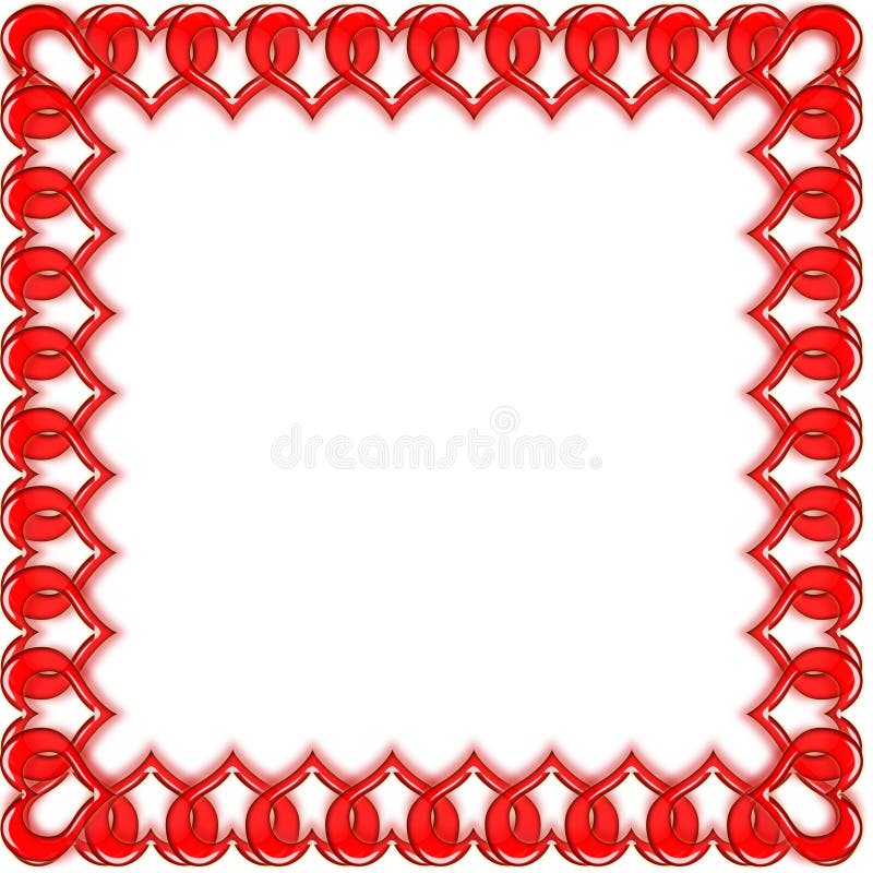 Estrutura a partir de corações ilustração do vetor