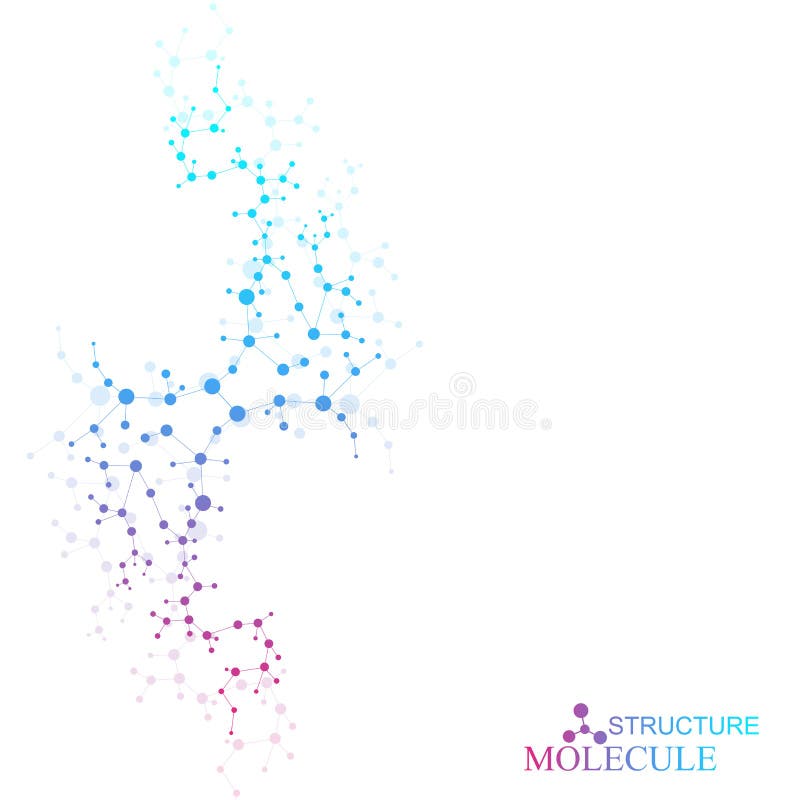 Estruture a molécula e o ADN de uma comunicação, átomo, neurônios Conceito da ciência para seu projeto Linhas conectadas com pont ilustração stock Estruture a molécula e o ADN de uma comunicação, átomo, neurônios Conceito da ciência para seu projeto Linhas conectadas com pont ilustração stock