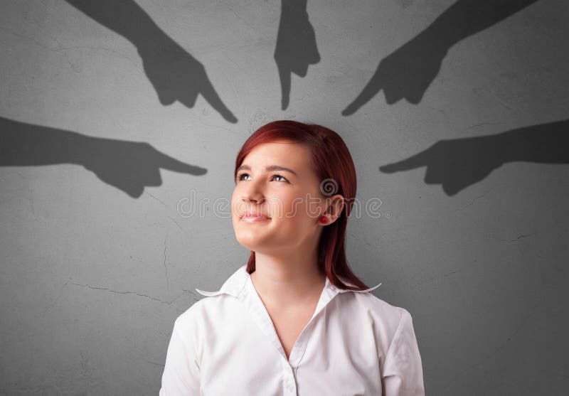 Estudante com apontar o conceito das mãos fotografia de stock royalty free Estudante com apontar o conceito das mãos fotografia de stock royalty free