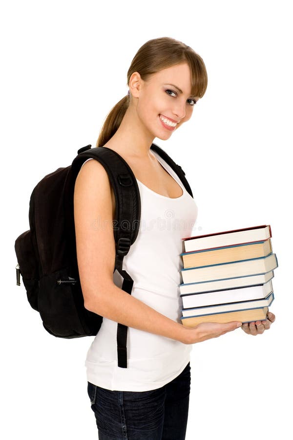 Estudante fêmea imagem de stock royalty free Estudante fêmea imagem de stock royalty free