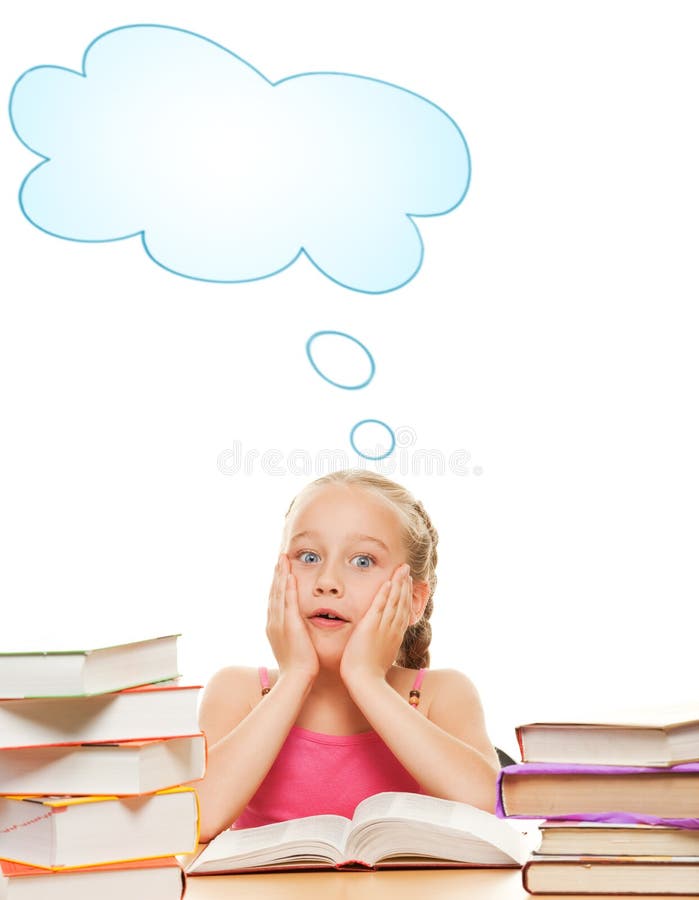 Menina da escola imagens de stock