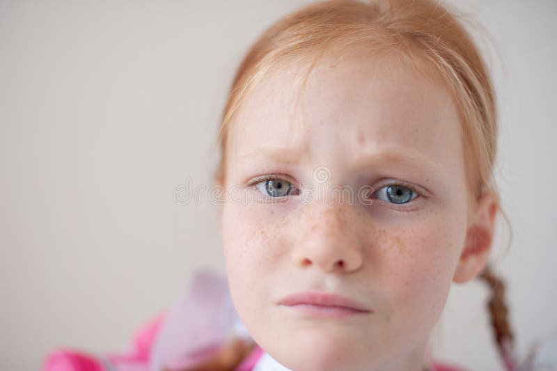 Estudante triste e recheada fotos de stock