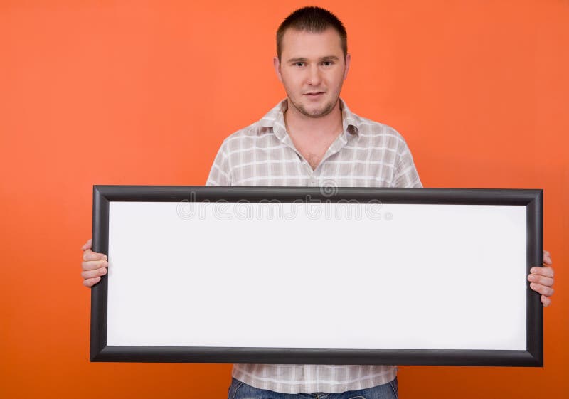 Estudiante feliz con la bandera fotografía de archivo libre de regalías Estudiante feliz con la bandera fotografía de archivo libre de regalías