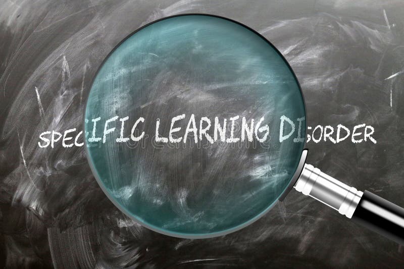 Estudiar e inspeccionar el trastorno de aprendizaje específico libre illustration