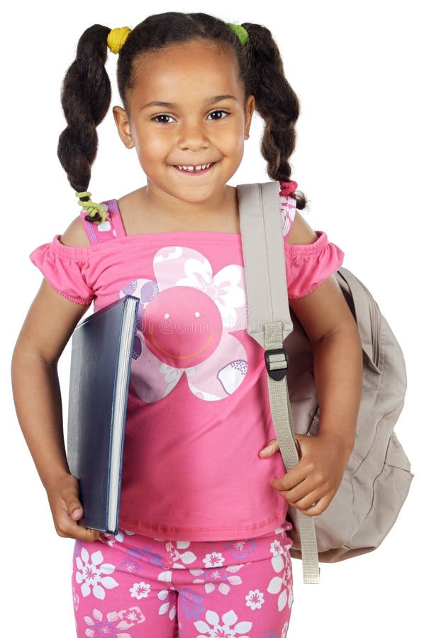 Menina adorável a estudar imagem de stock royalty free