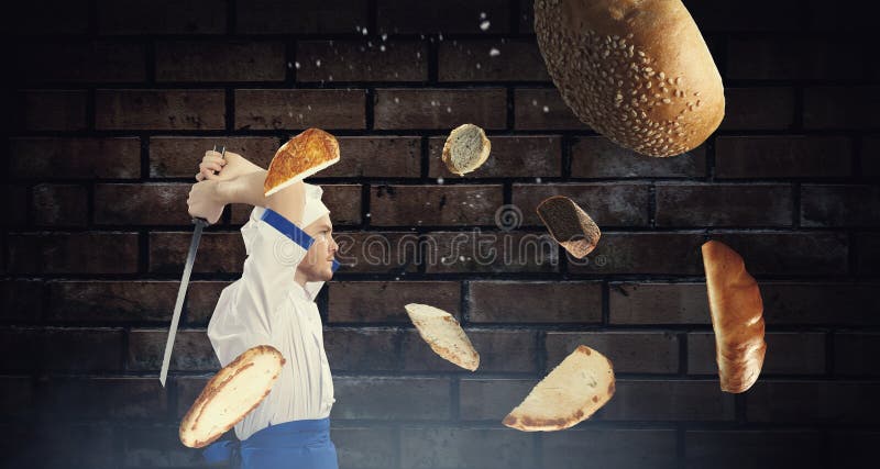 Está loco por cocinar Medios mixtos fotos de archivo libres de regalías