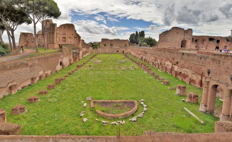 Estádio de Domitian no monte de Palatine