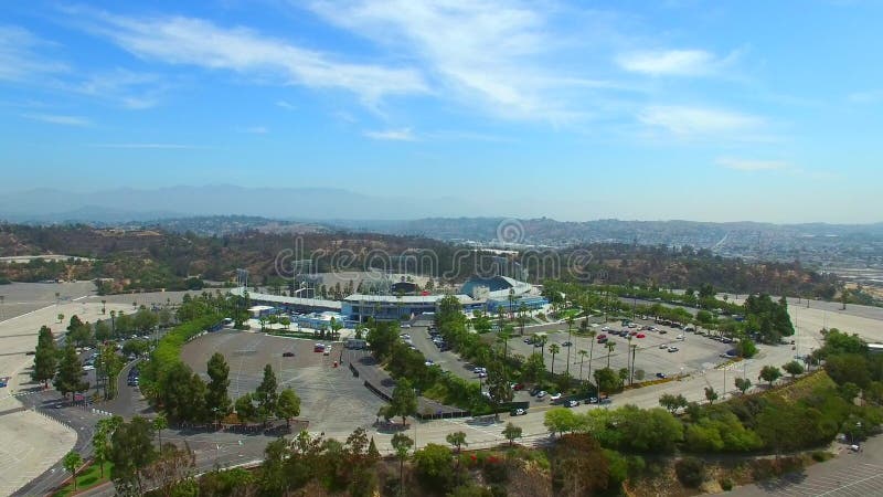 Estádio video aéreo Los Angeles de Dodgers