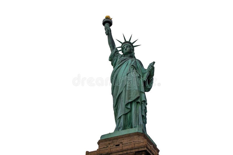 Estátua da liberdade isolada da vista bonita Ilha da liberdade em New York