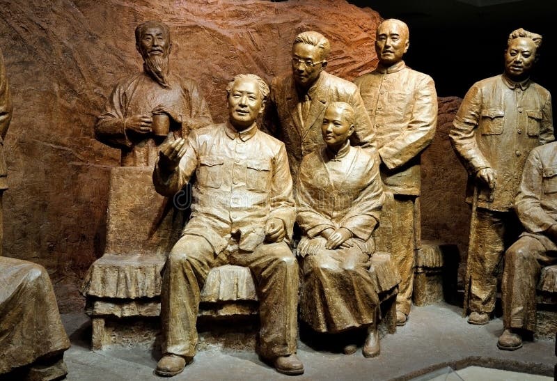 Estátua de Mao Zedong imagens de stock Estátua de Mao Zedong imagens de stock