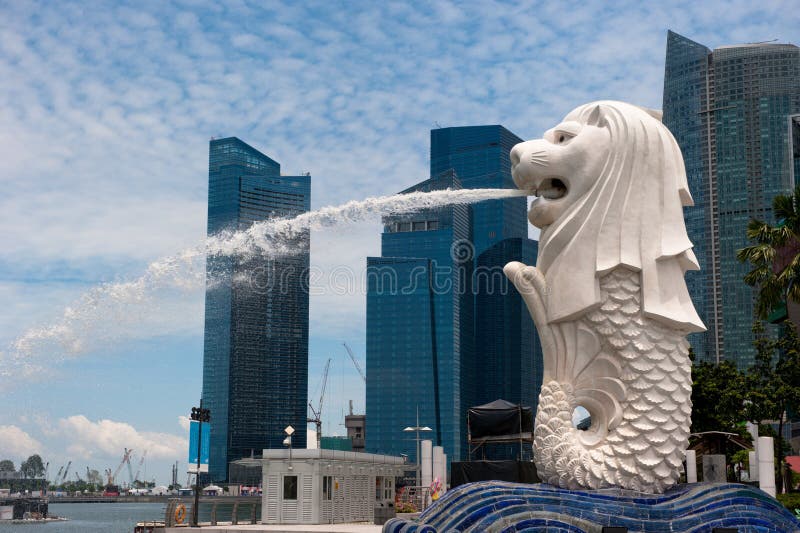 Estátua de Merlion, marco de Singapore