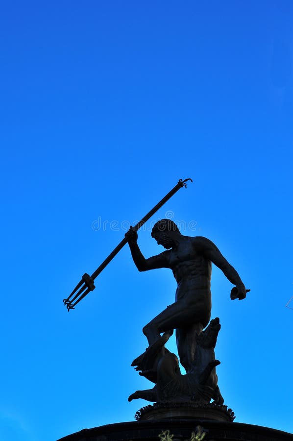 Estátua Gdansk de Netuno imagem de stock Estátua Gdansk de Netuno imagem de stock