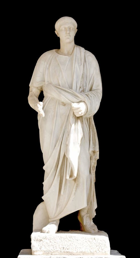 Estátua clássica da era greco-romana foto de stock royalty free