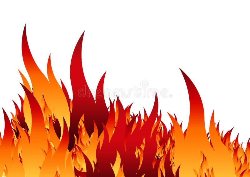 Estêncil do incêndio ilustração stock Estêncil do incêndio ilustração stock