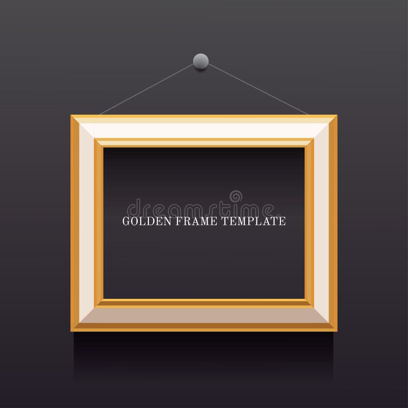 Or et calibre blanc de cadre illustration stock Or et calibre blanc de cadre illustration stock