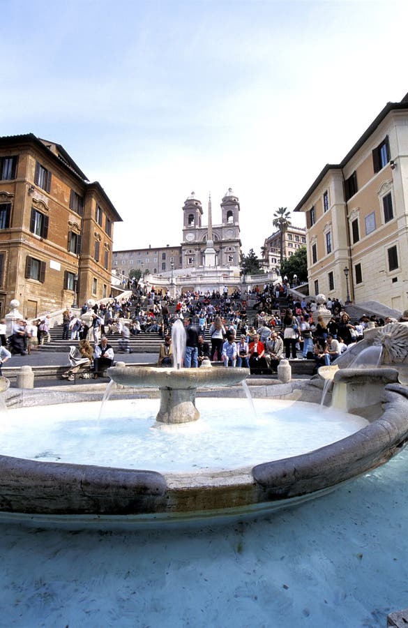 A place to hang out, The Spanish Steps in Rome, Piazza di Spagna. A place to hang out, The Spanish Steps in Rome, Piazza di Spagna