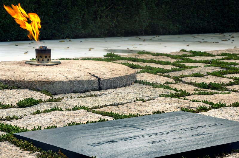 President John F. Kennedy Gravesite , August 8, 2017 in Arlington, VA. President John F. Kennedy Gravesite , August 8, 2017 in Arlington, VA