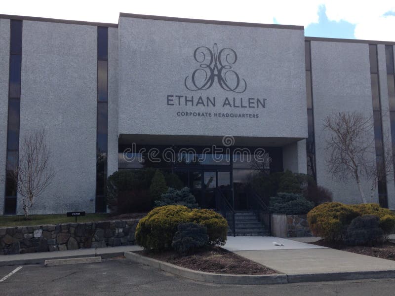 Ethan Allen, Danbury, Connecticut Foto de archivo Imagen de acera