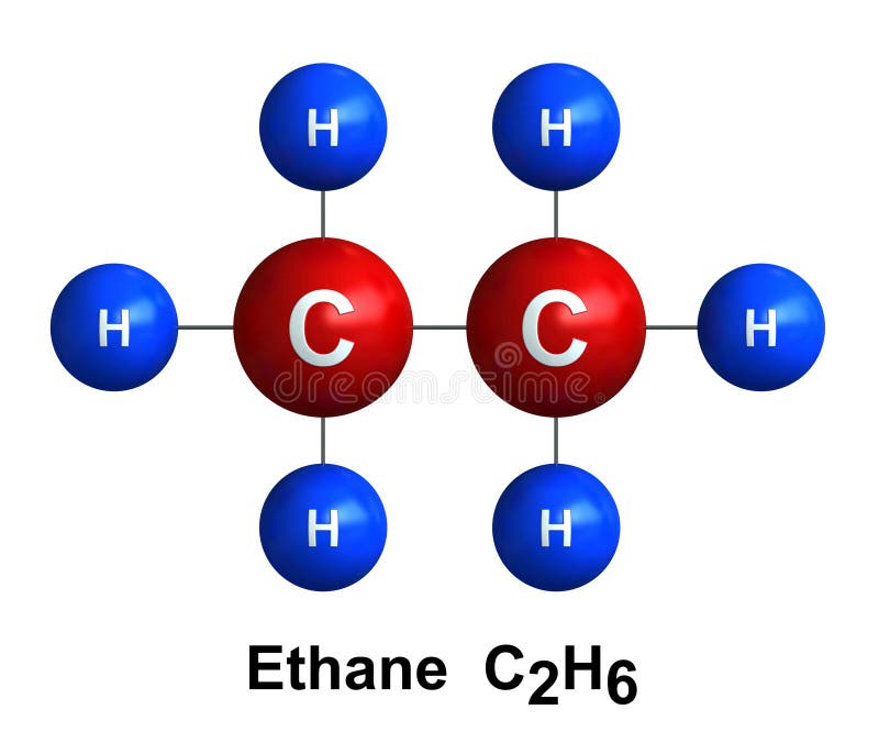 Ethane stock illustration. Illustration of compound, ethane - 83615873