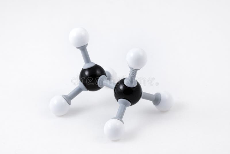 Ethane Molecule Structure (C2H4) Stock Image - Image of helix ...