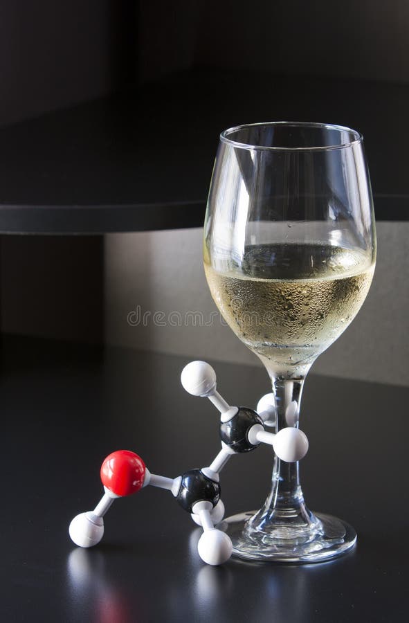Ethanol molecule and wine stock image. Image of alcohol 18549135