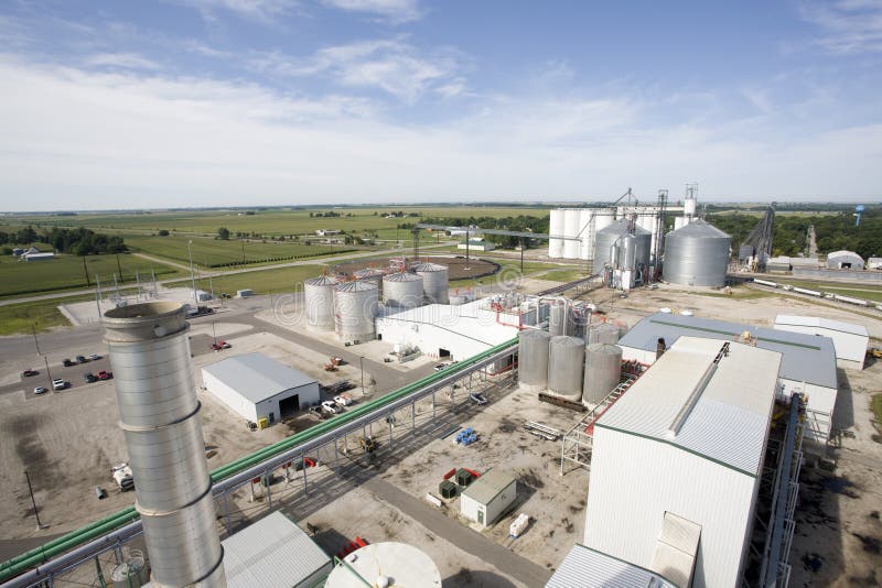 Ethanol Refinery Plant stock photo. Image of aerial, distillery - 9097554