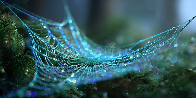 Etheral Blue Energy Stunning Abstract Art royalty-vrije illustratie