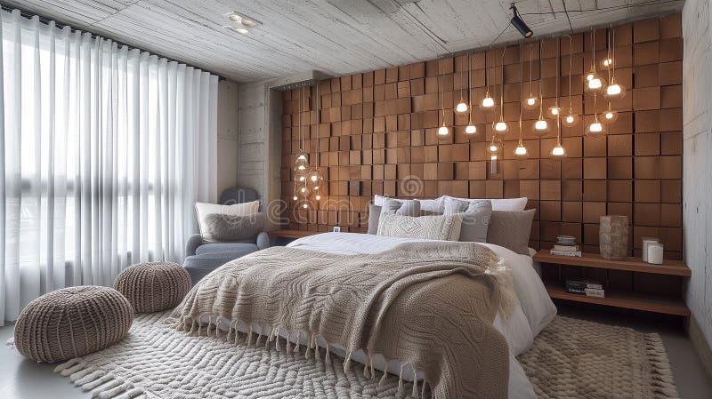 Ethereal bedroom design in delicate light shades, promoting relaxation and comfort.