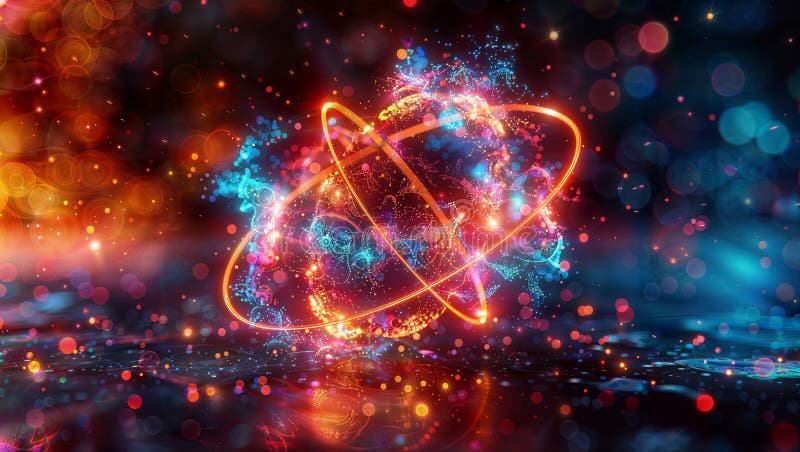 Ethereal Vortex: Mesmerizing Cosmic Fusion, generative ai royalty free illustration
