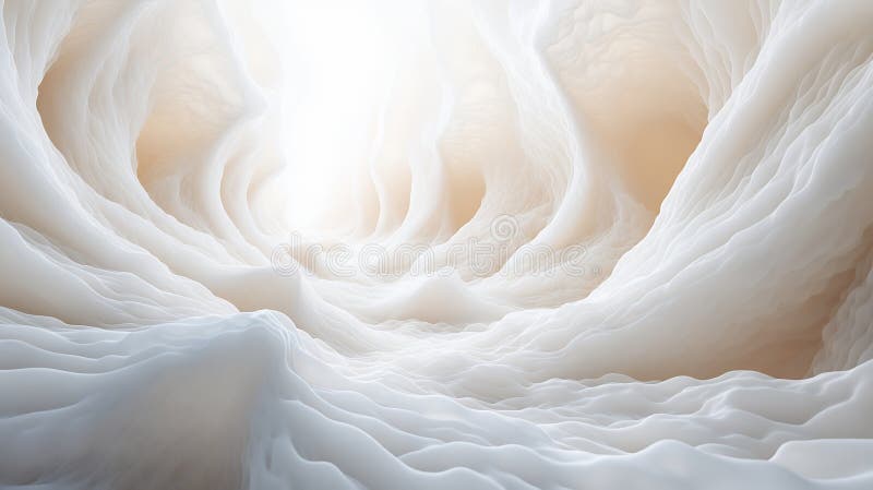 Ethereal journey through a luminous landscape, a serene exploration of form vector illustration