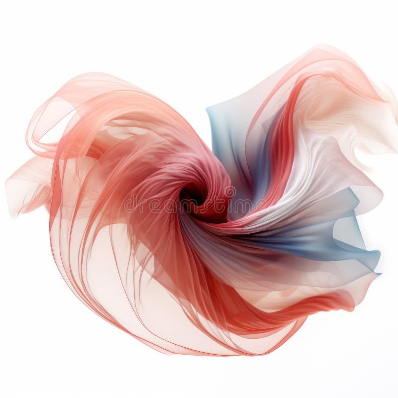 Ethereal Rose Color Swirl: Abstract Art Inspired By Olivier Valsecchi