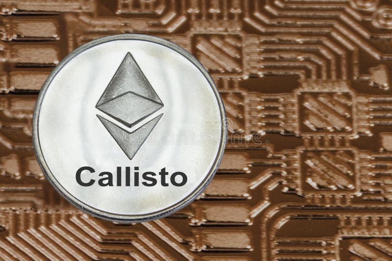 Ethereum And Callisto Coins Stock Photo - Image of dark ...