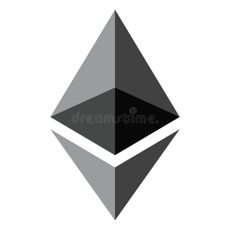 Ethereum encryption concept stock illustration