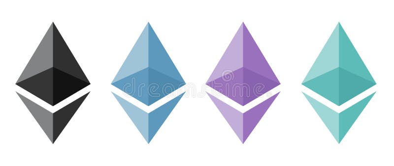 Ethereum encryption concept stock illustration