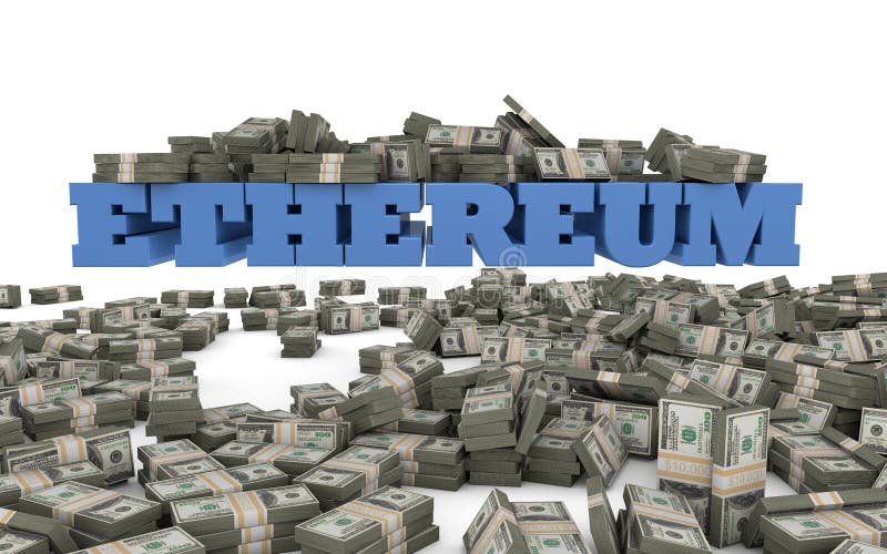 Ethereuminvestering en speculatie vector illustratie