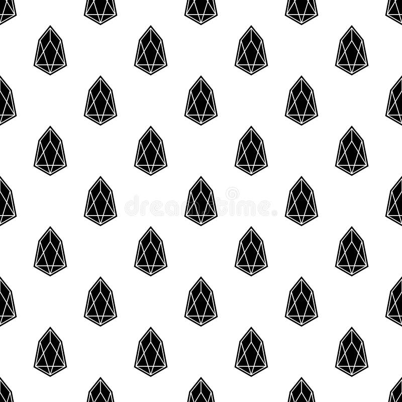 Etherium coin icon in Pattern style vector illustration