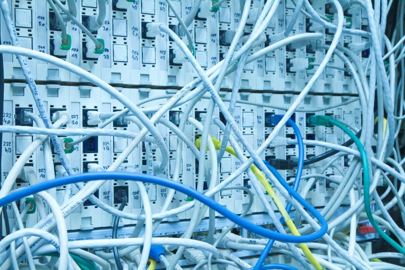 Ethernet cables royalty free stock photo