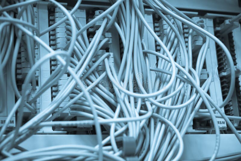 Ethernet cables stock photos