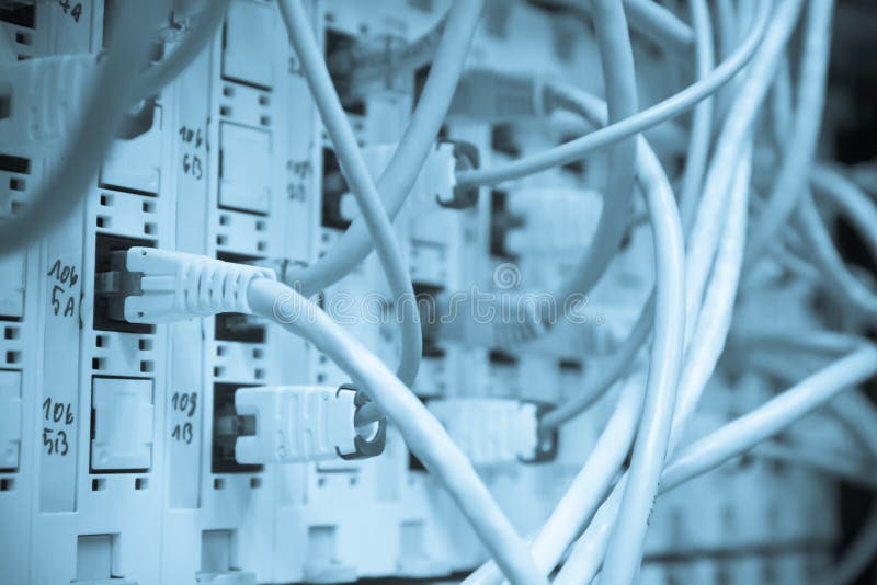 Ethernet cables royalty free stock photos