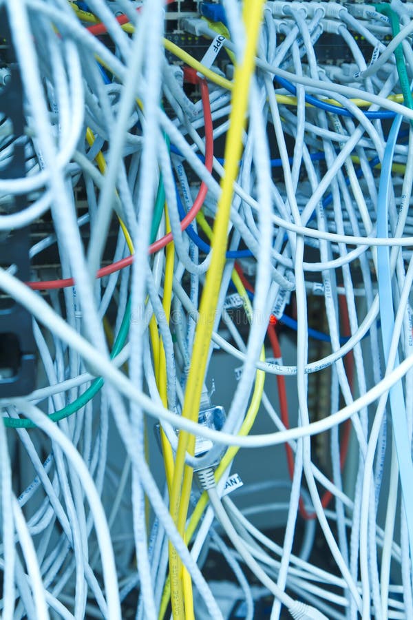 Ethernet cables stock photo